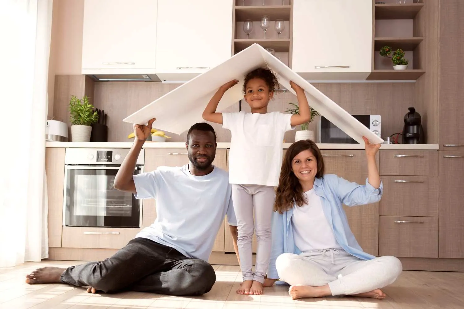 A family home protected by home insurance