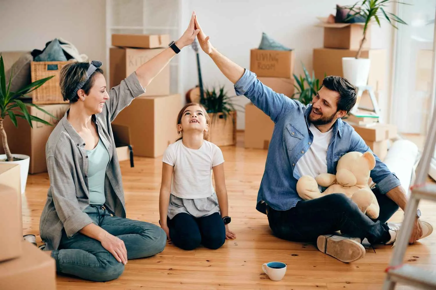 A family covered by life insurance