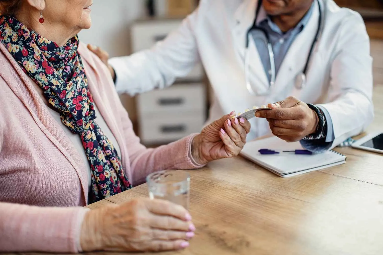 A retiree reviewing Medicare plans